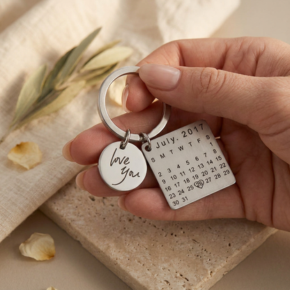 Personalized "I Love You" Keychain