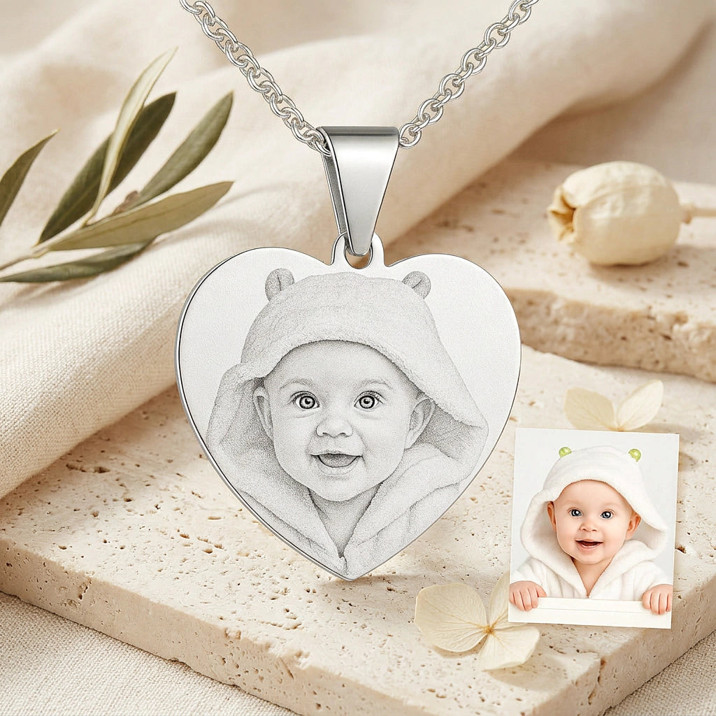 Engraved pendant detail
