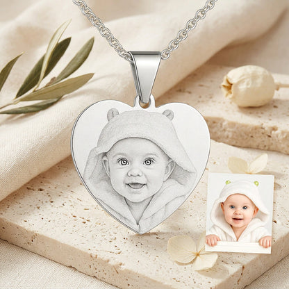 Engraved pendant detail